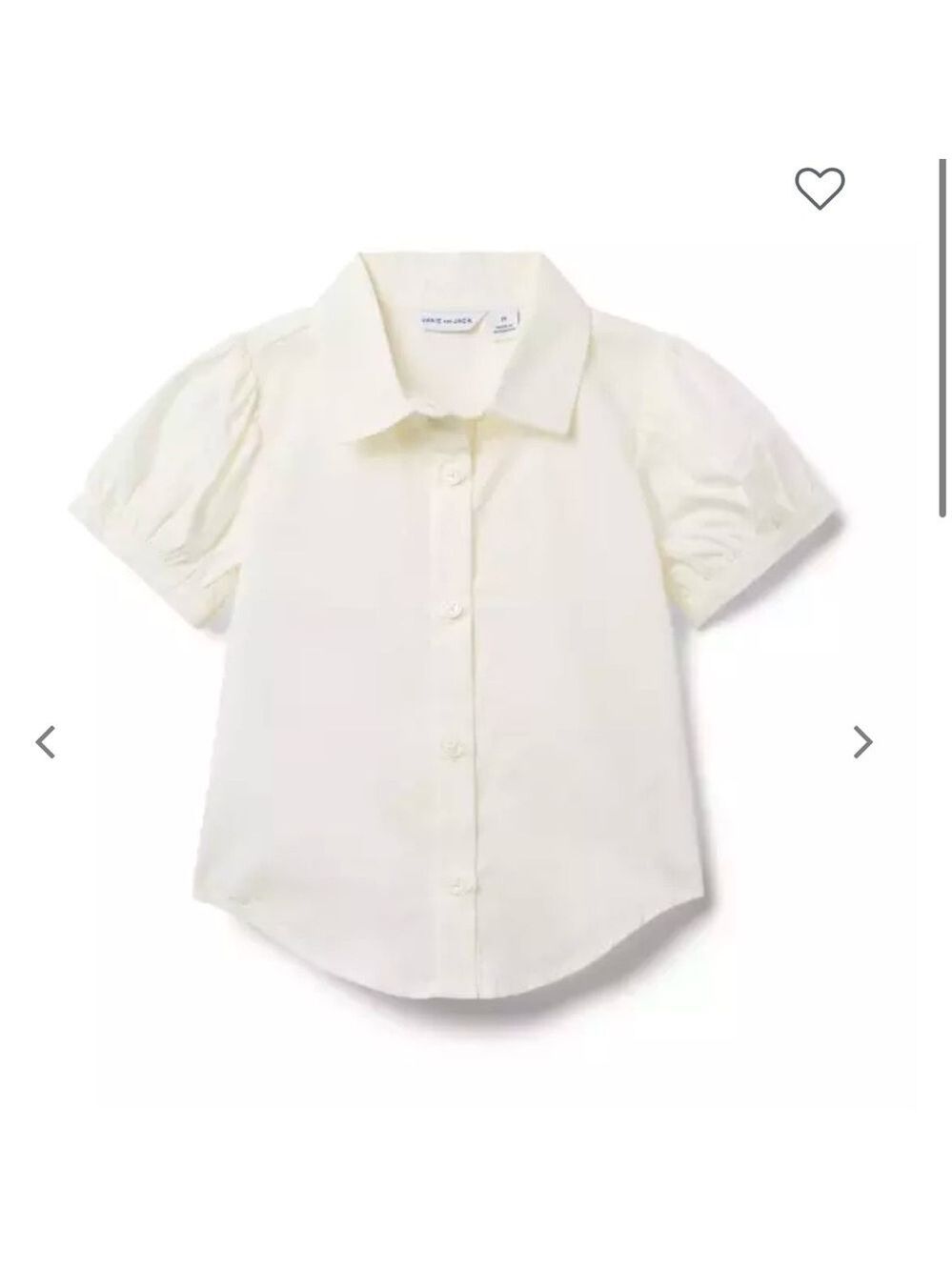 Ivory puff sleeve blouse/top